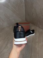 Loro Piana Weekend Walk Sneakers Black Leather - Afbeelding 5