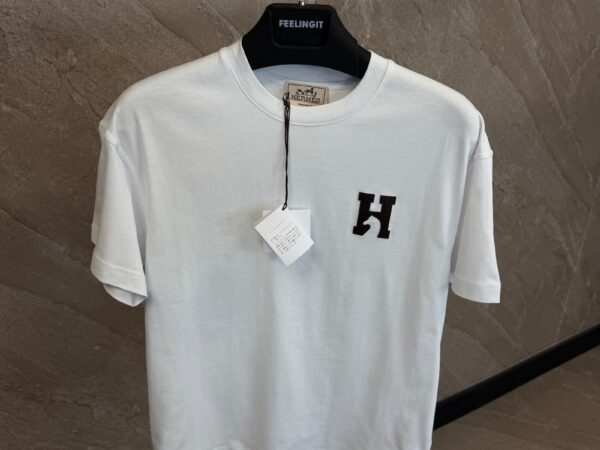 Hermes Simpel Logo T-Shirt White
