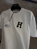 Hermes Simpel Logo T-Shirt White - Afbeelding 2