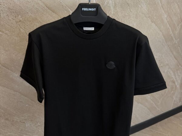 Moncler Black Logo T-Shirt Black