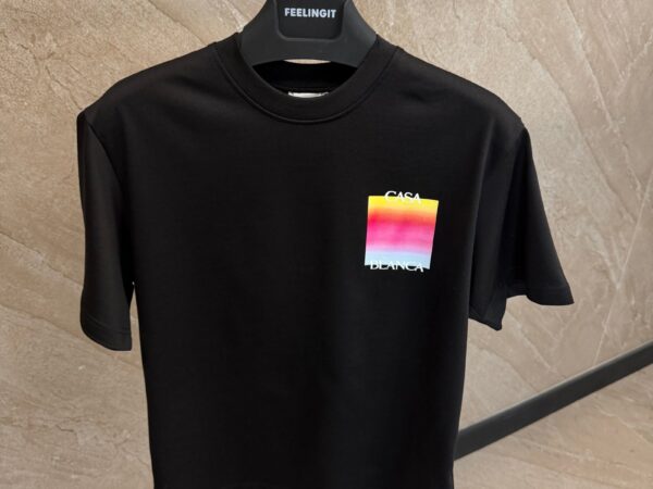 Casablanca Fade Logo T-Shirt Black