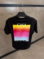 Casablanca Fade Logo T-Shirt Black - Afbeelding 2