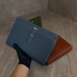 Hermes Clutch Buckle Bag Blue