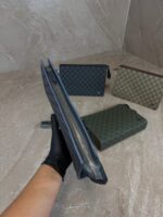 Gucci Grey Trim Medium Pouch - Afbeelding 2