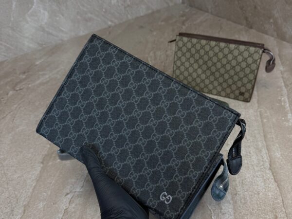 Gucci BlackTrim Medium Pouch