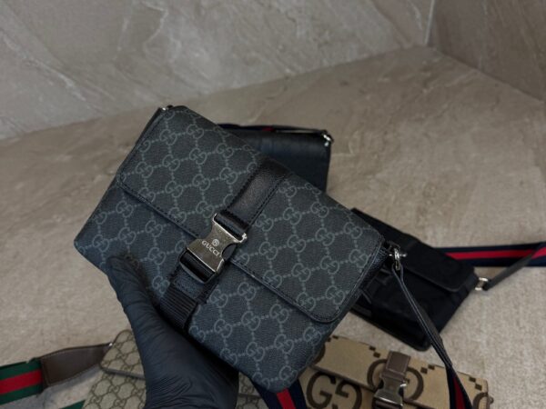 Gucci Mini Messenger Bag Grey