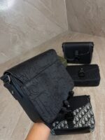 Dior Saddle Messenger Bag Black Monogram - Afbeelding 2