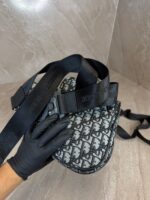 Dior Saddle Bag Grey-Black - Afbeelding 2