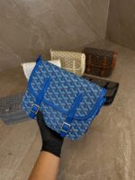 Goyard Belvedere PM Big Messenger Bag Blue