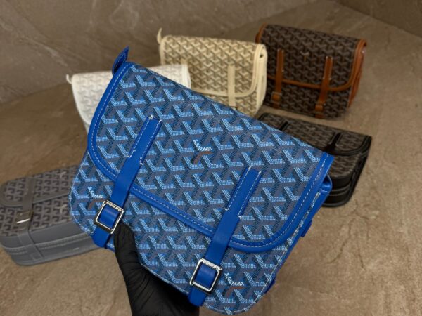 Goyard Belvedere PM Big Messenger Bag Blue