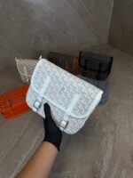 Goyard Belvedere PM Big Messenger Bag White