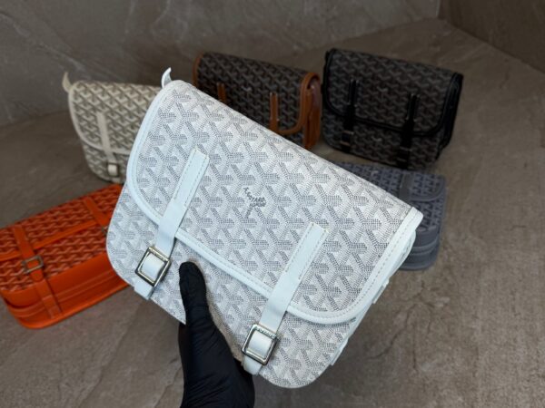 Goyard Belvedere PM Big Messenger Bag White