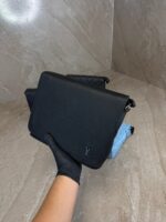 Louis Vuitton Takeoff Messenger Bag Leather Black