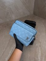 Louis Vuitton Fastline Messenger Bag Blue Monogram