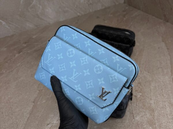 Louis Vuitton Fastline Messenger Bag Blue Monogram