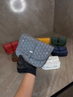 Goyard Belvedere PM Small Messenger Bag Grey