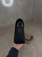 Gucci GG Nylon Flap Messenger Bag Black - Afbeelding 2