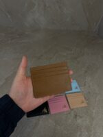 Prada Saffiano Leather Card Holder Brown - Afbeelding 2