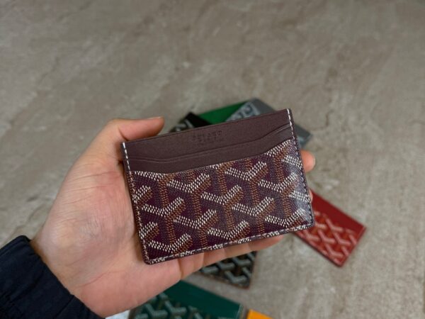 Goyard Saint Sulpice Card Holder Burgundy