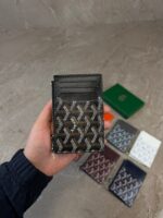 Goyard Bourbon Zipped Card Holder Black