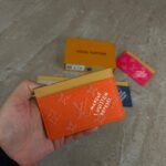 Louis Vuitton Card Holder Monogram Heritage Pondicherry Orange