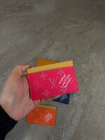 Louis Vuitton Card Holder Monogram Heritage Pondicherry Pink.