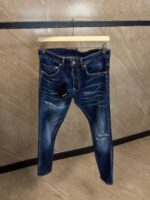 Dsquared2 Blue Jeans, Green-Yellow Label