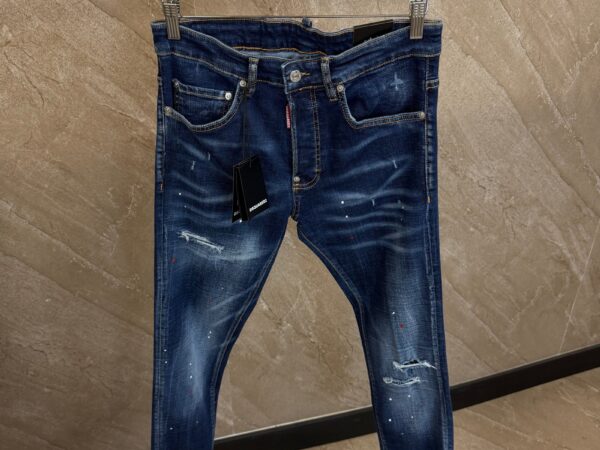 Dsquared2 Blue Jeans, Green-Yellow Label