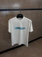 OFF White Print T-Shirt White