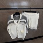 Casablanca Crochet Tennis Summer Set Grey