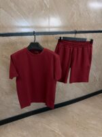 Loro Piana Basic Logo Summer Set Bordeaux