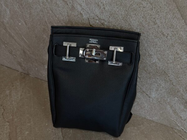 Hermes Togo Hac a Dos PM Backpack Black Leather