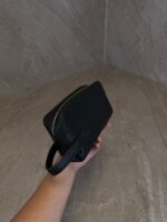 Prada Black Saffiano Leather Travel Pouch - Afbeelding 3