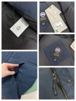 Canada Goose Bodywarmer Blue Red Logo High Quality, Ganzendons vulling - Afbeelding 6