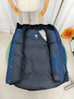 Canada Goose Bodywarmer Blue Red Logo High Quality, Ganzendons vulling - Afbeelding 8