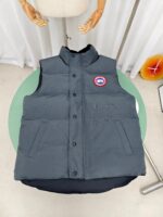 Canada Goose Bodywarmer Grey High Quality, Ganzendons vulling