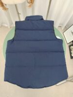 Canada Goose Bodywarmer Blue Black Logo High Quality, Ganzendons vulling - Afbeelding 7