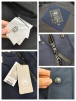Canada Goose Bodywarmer Blue Black Logo High Quality, Ganzendons vulling - Afbeelding 8
