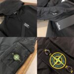 Stone Island Windbreker Black High Quality - Afbeelding 6