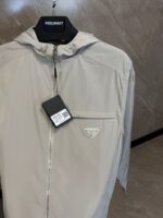 Prada Re-Nylon Blouson Jacket Beige - Afbeelding 2