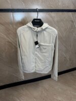 Prada Re-Nylon Blouson Jacket Beige