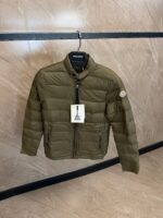 Moncler Acorus Short Down Jacket Olive Green
