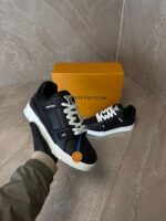 Louis Vuitton Trainer Sneaker Black & White