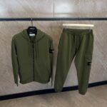 Stone Island Trainingspak Groen Double Logo