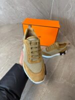 Hermes Bouncing Sneakers Brown, Purple Logo - Afbeelding 3