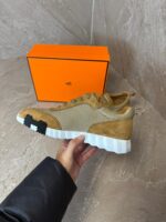 Hermes Bouncing Sneakers Brown, Purple Logo - Afbeelding 4