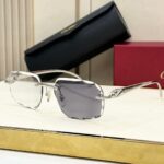 Cartier Panthere Silver, Black Glasses, Meekleurende Glazen