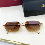 Cartier Panthere Gold, Brown Glasses