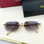 Cartier Panthere Gold, Black Glasses