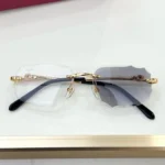 Cartier Panthere 1.0 Gold, Meekleurende Zwarte Glazen